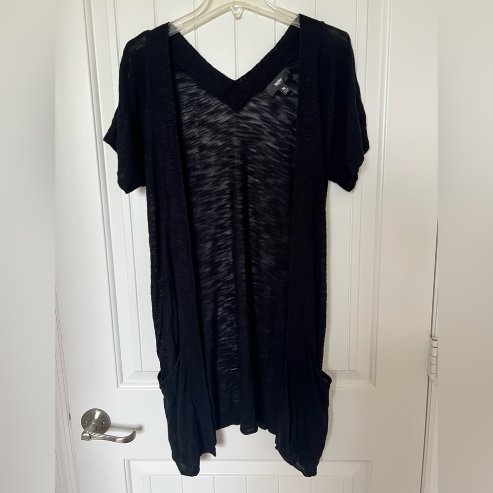 Black Long Cardigan/Shrug from Massimo